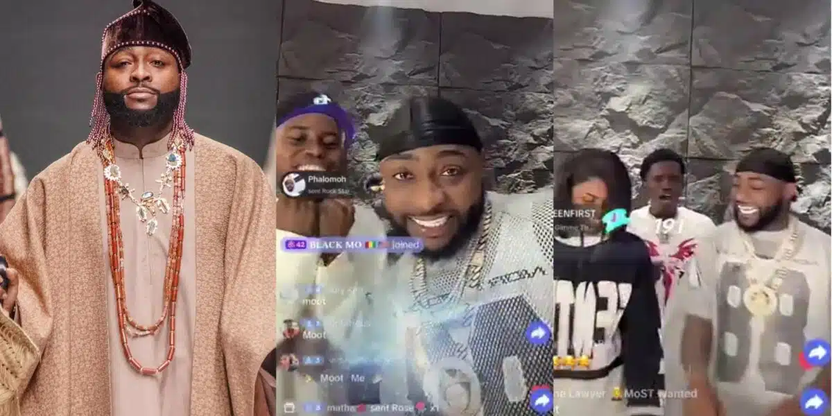 Davido breaks record for most watched TikTok stream in Africa after being hosted by Peller, others
