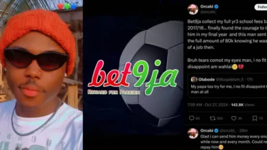 Man recalls unemployed father’s reaction after losing his ₦80k school fees to Bet9ja